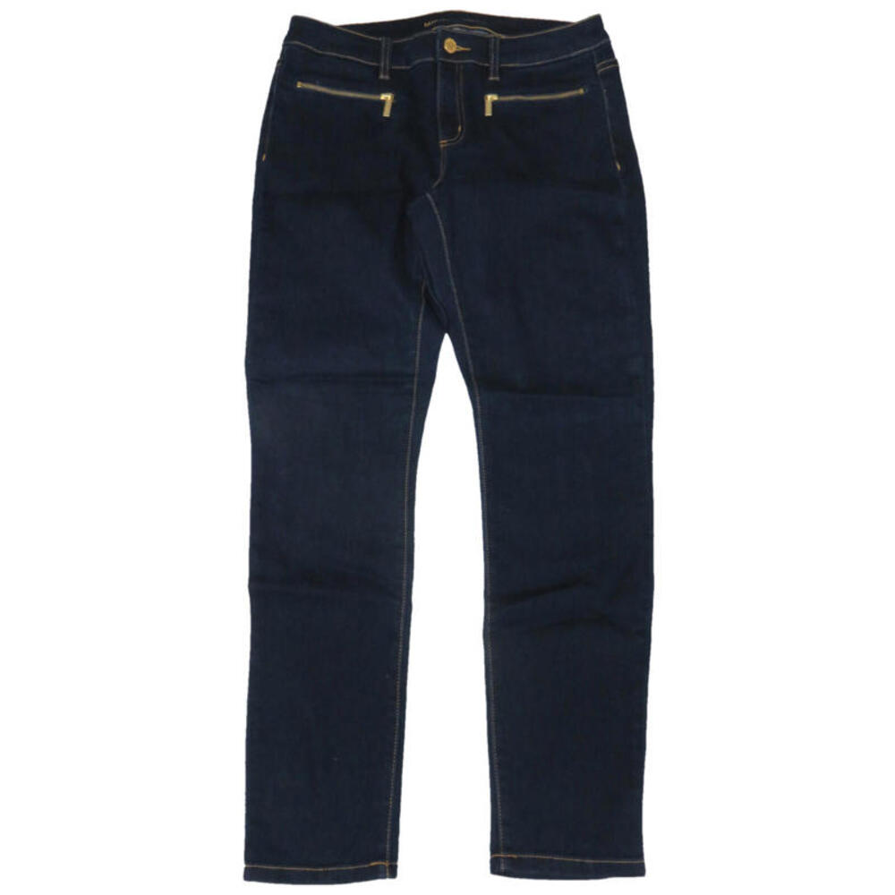 Michael Kors Womens Skinny Denim Blue Jeans Overdyed Indigo Basics Size 6 NWT